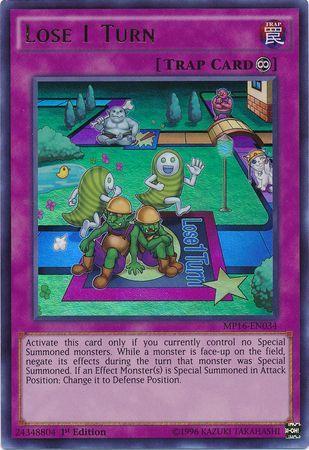 Lose 1 Turn MP16-EN034 YuGiOh 2016 Mega-Tin Mega Pack