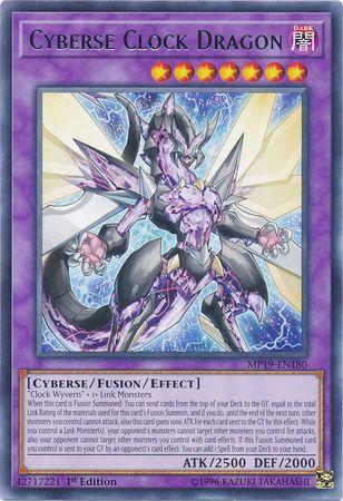 Cyberse Clock Dragon MP19-EN180 YuGiOh 2019 Gold Sarcophagus Tin Mega Pack