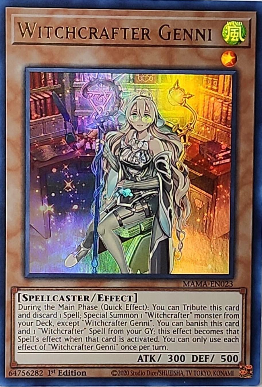 Witchcrafter Genni MAMA-EN023 YuGiOh Magnificent Mavens
