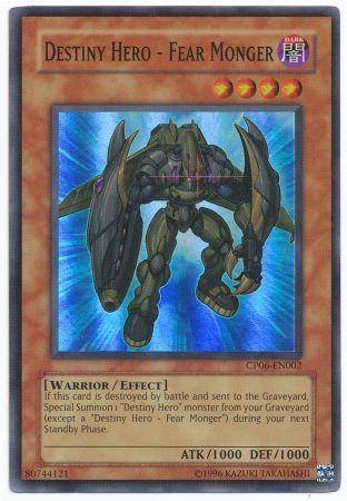 Destiny Hero - Fear Monger CP06-EN002 YuGiOh Champion Pack: Game Six