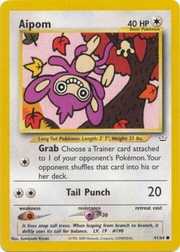 Aipom #41 Pokemon Neo Revelation