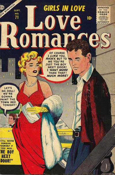 Love Romances #71 (1957) Comic Books Love Romances
