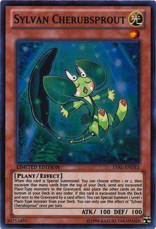 Sylvan Cherubsprout LVAL-ENDE3 YuGiOh Legacy of the Valiant