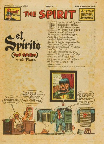 Spirit #2/1/1948 (1948) Comic Books Spirit