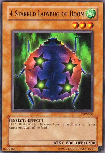 4-Starred Ladybug of Doom PSV-088 YuGiOh Pharaoh's Servant