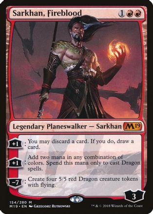 Sarkhan, Fireblood #154 Magic Core Set 2019