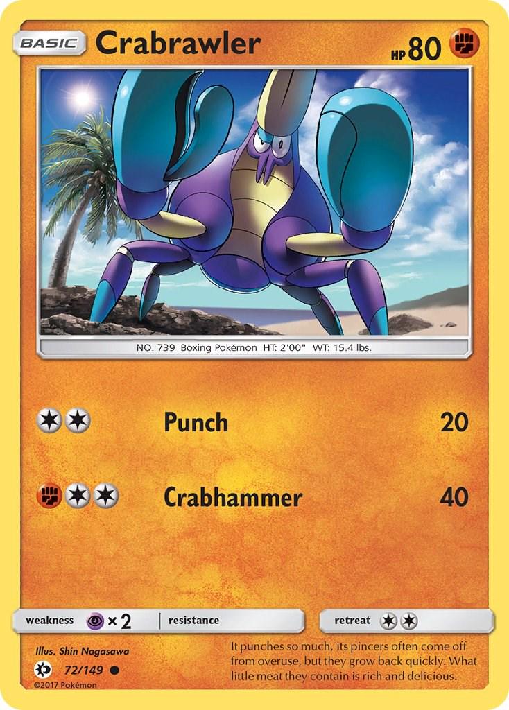 Crabrawler #72 Pokemon Sun & Moon