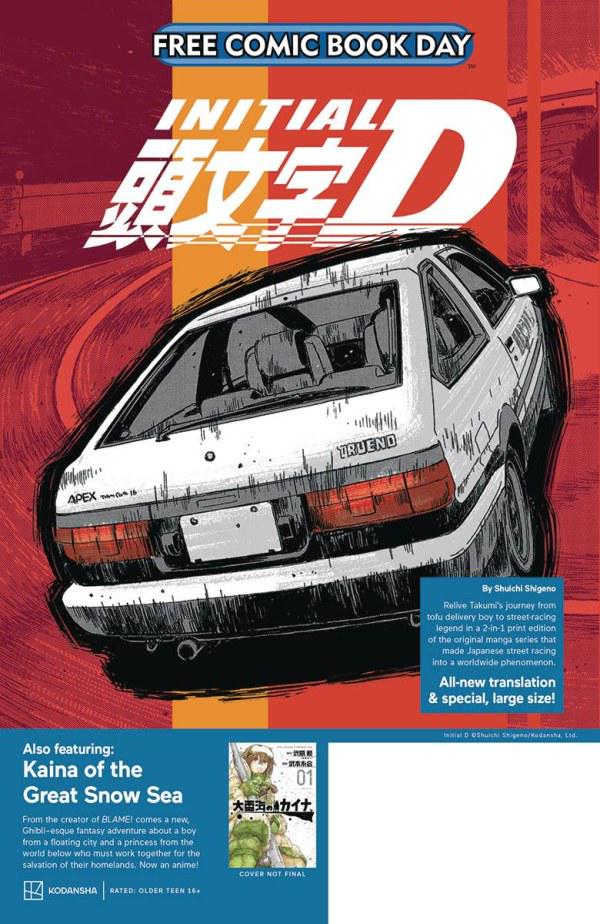 Initial D / Kaina of the Great Snow Sea #1 (2024) Comic Books Free Comic Book Day