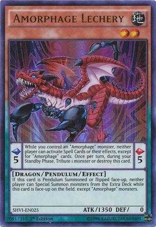 Amorphage Lechery [1st Edition] SHVI-EN025 YuGiOh Shining Victories