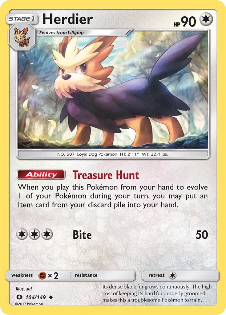 Herdier #104 Pokemon Sun & Moon