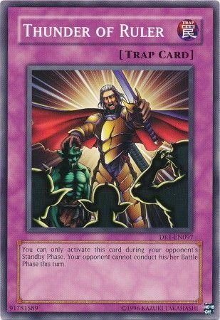 Thunder of Ruler DR1-EN097 YuGiOh Dark Revelation Volume 1