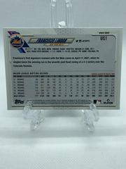 Back Of Card | Francisco Lindor Baseball Cards 2021 Topps Update