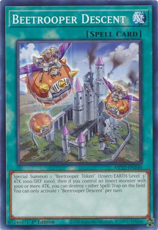 Beetrooper Descent MP22-EN240 YuGiOh 2022 Tin of the Pharaoh's Gods Mega Pack