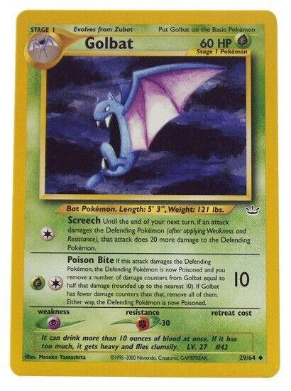 Golbat #29 Pokemon Neo Revelation