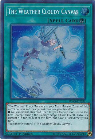 The Weather Cloudy Canvas SPWA-EN038 YuGiOh Spirit Warriors