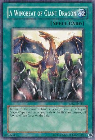 A Wingbeat of Giant Dragon DB2-EN159 YuGiOh Dark Beginning 2