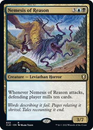 Nemesis of Reason #850 Magic Commander Legends: Battle for Baldur's Gate