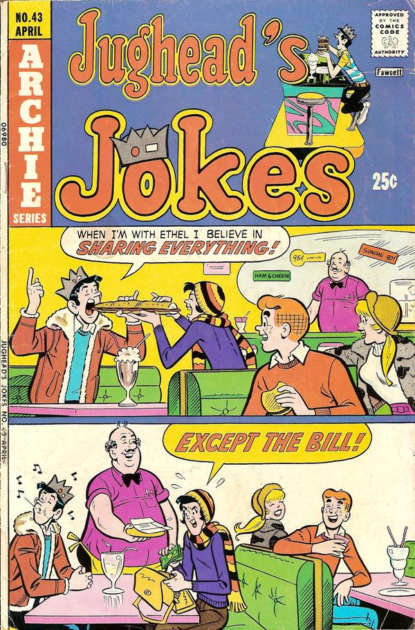 Jughead's Jokes #43 (1975) Comic Books Jughead's Jokes