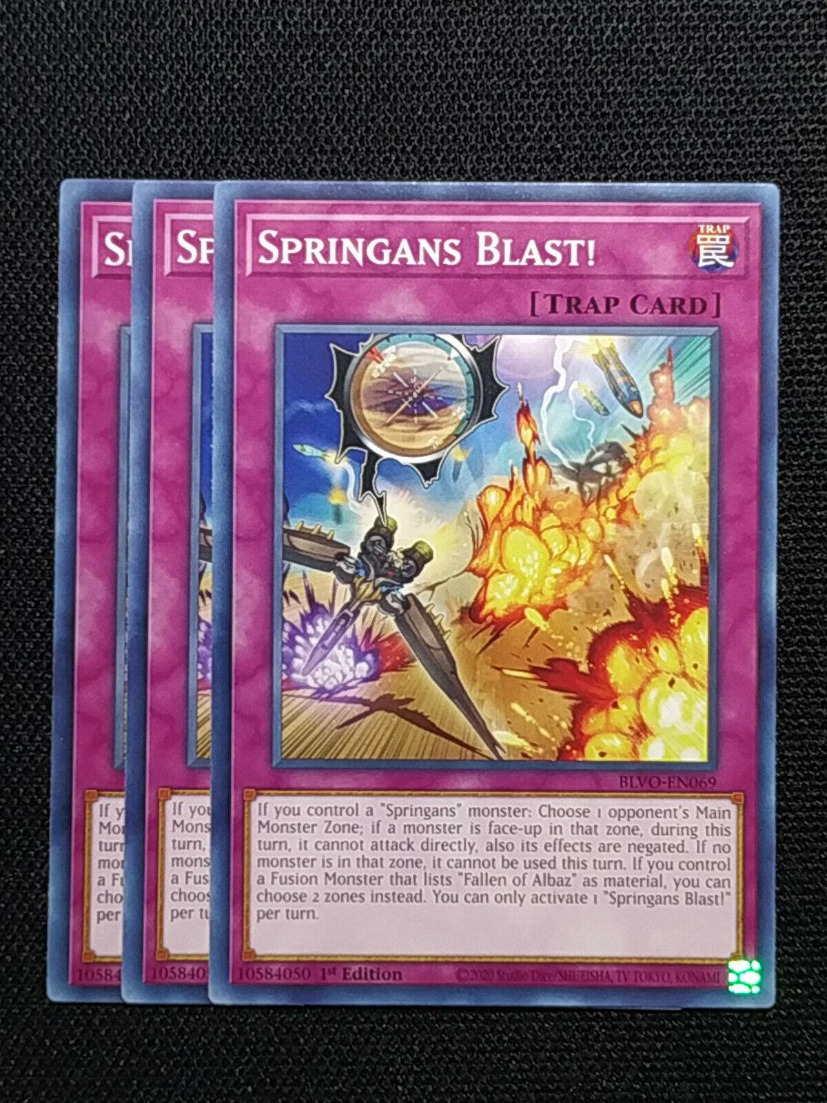 Springans Blast! BLVO-EN069 YuGiOh Blazing Vortex