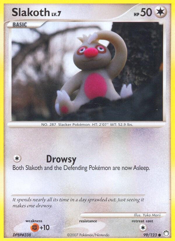 Slakoth #99 Pokemon Mysterious Treasures