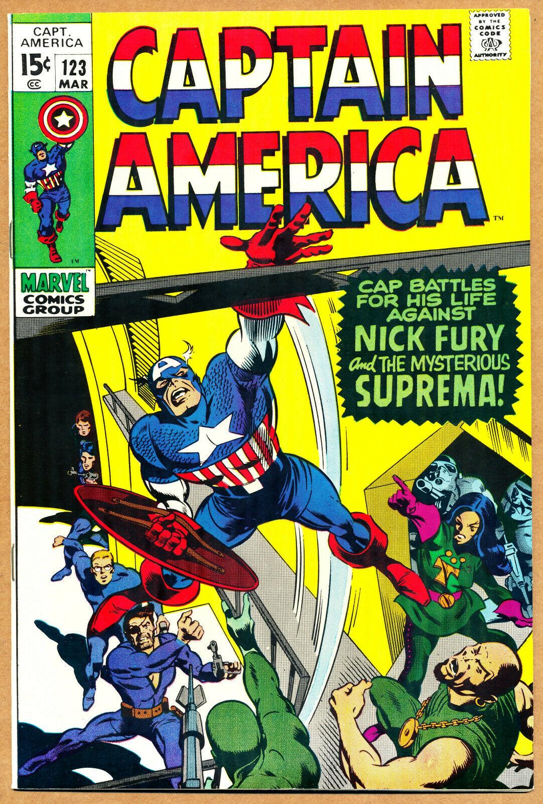 Captain America #123 (1970) Comic Books Captain America