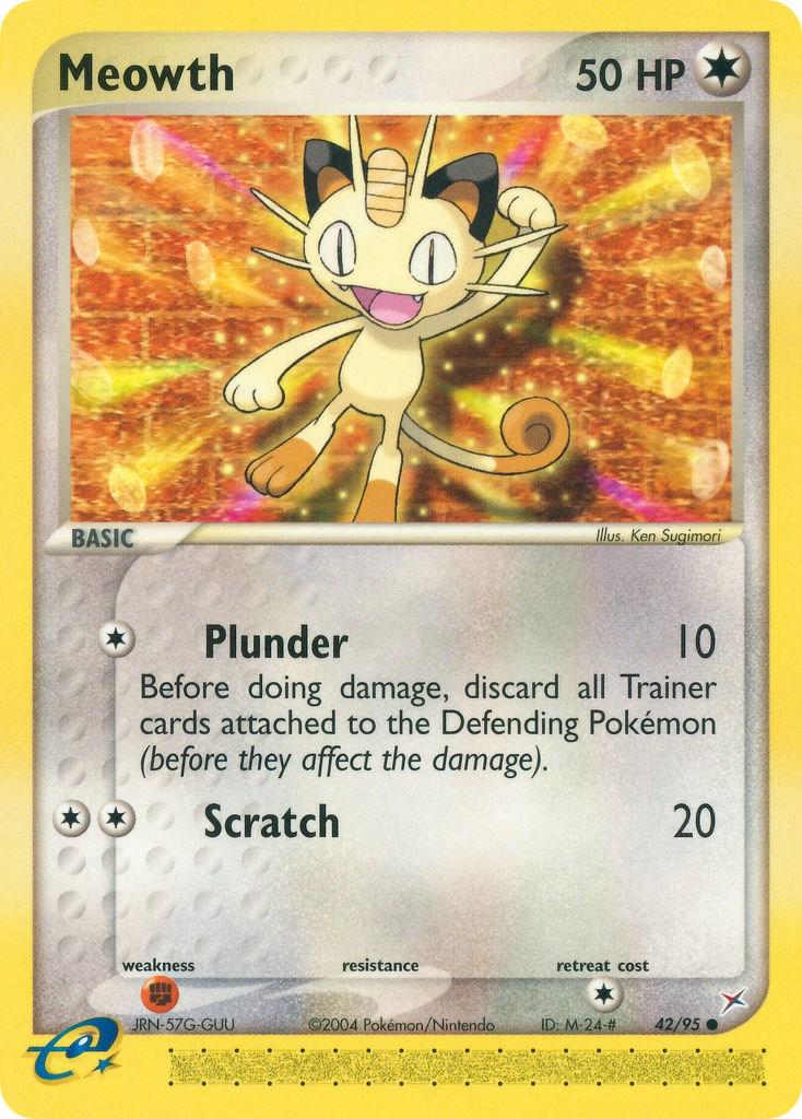 Meowth #42 Pokemon Team Magma & Team Aqua