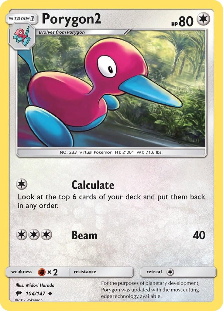 Porygon2 #104 Pokemon Burning Shadows
