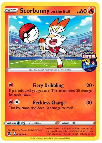 Scorbunny on the Ball #4 Pokemon Promo