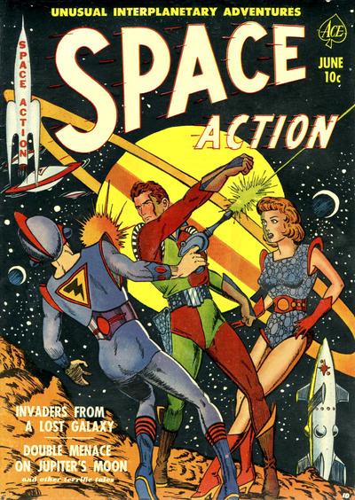 Space Action #1 (1952) Comic Books Space Action