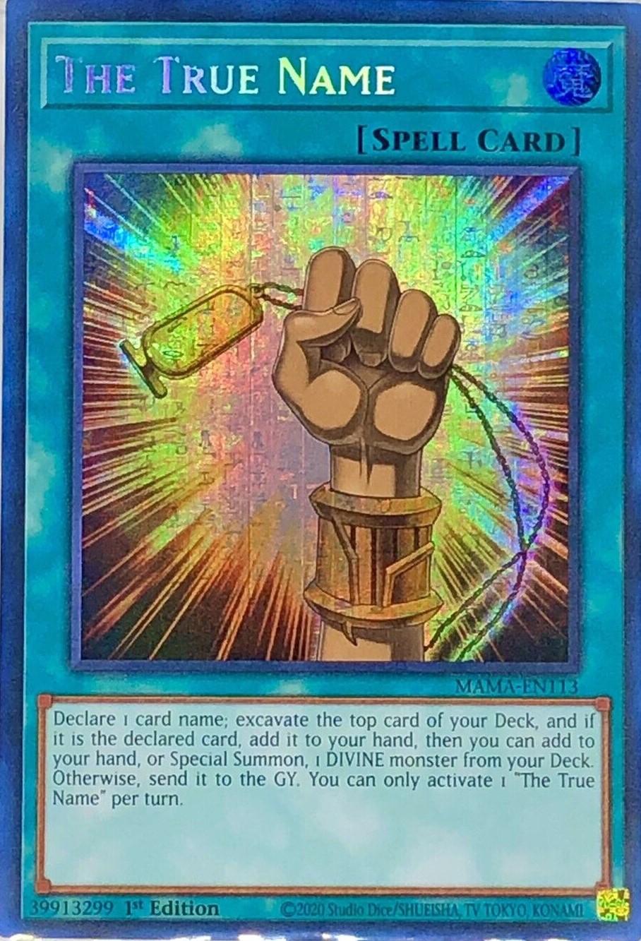 The True Name MAMA-EN113 YuGiOh Magnificent Mavens