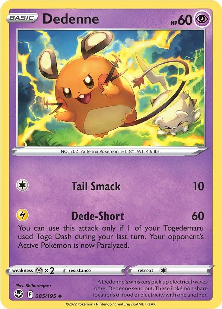 Dedenne #85 Pokemon Silver Tempest
