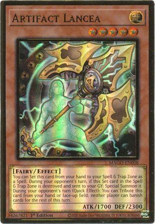 Artifact Lancea MAGO-EN008 YuGiOh Maximum Gold