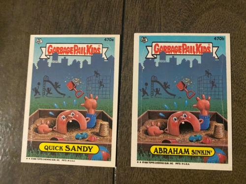 Quick SANDY #470a 1988 Garbage Pail Kids
