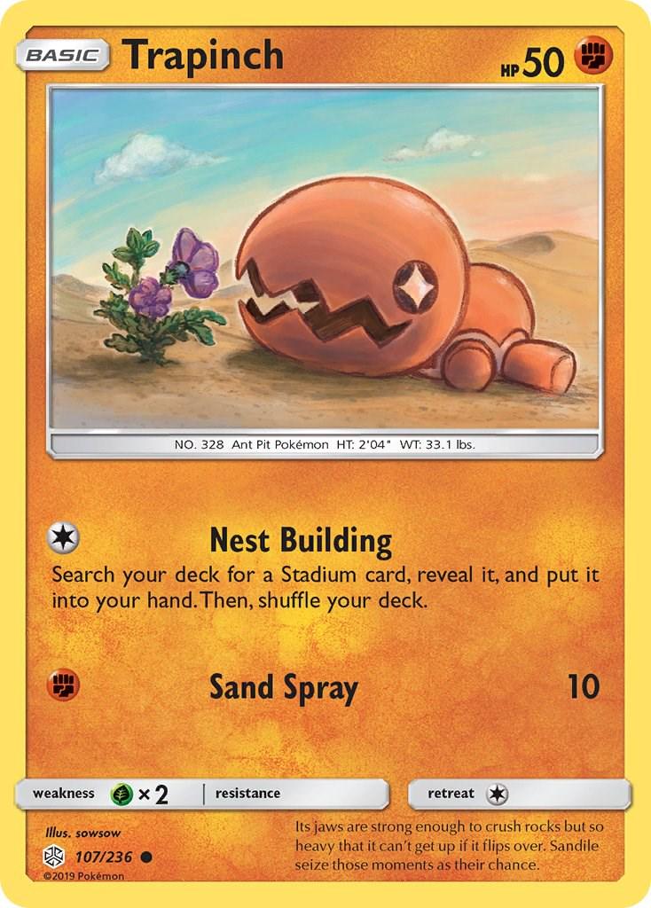 Trapinch #107 Pokemon Cosmic Eclipse