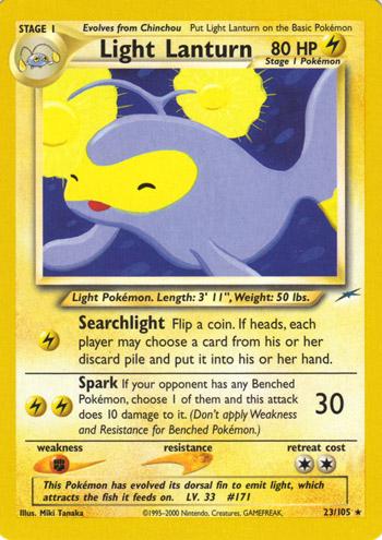 Light Lanturn #23 Pokemon Neo Destiny