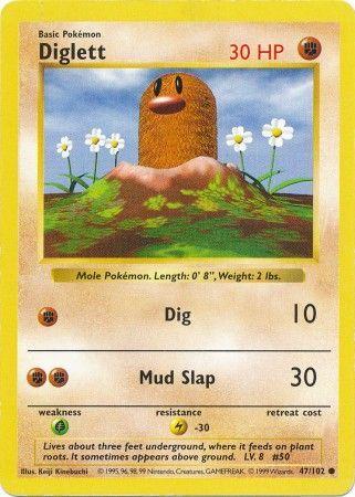 Diglett [Shadowless] | Ungraded | Pokemon Base Set
