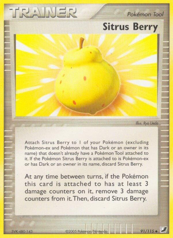 Sitrus Berry #91 Pokemon Unseen Forces