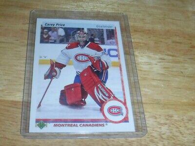 Carey Price #96 Hockey Cards 2010 Upper Deck