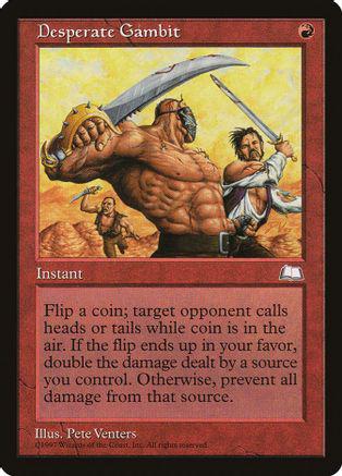 Desperate Gambit Magic Weatherlight