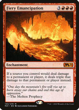 Fiery Emancipation #143 Magic Core Set 2021
