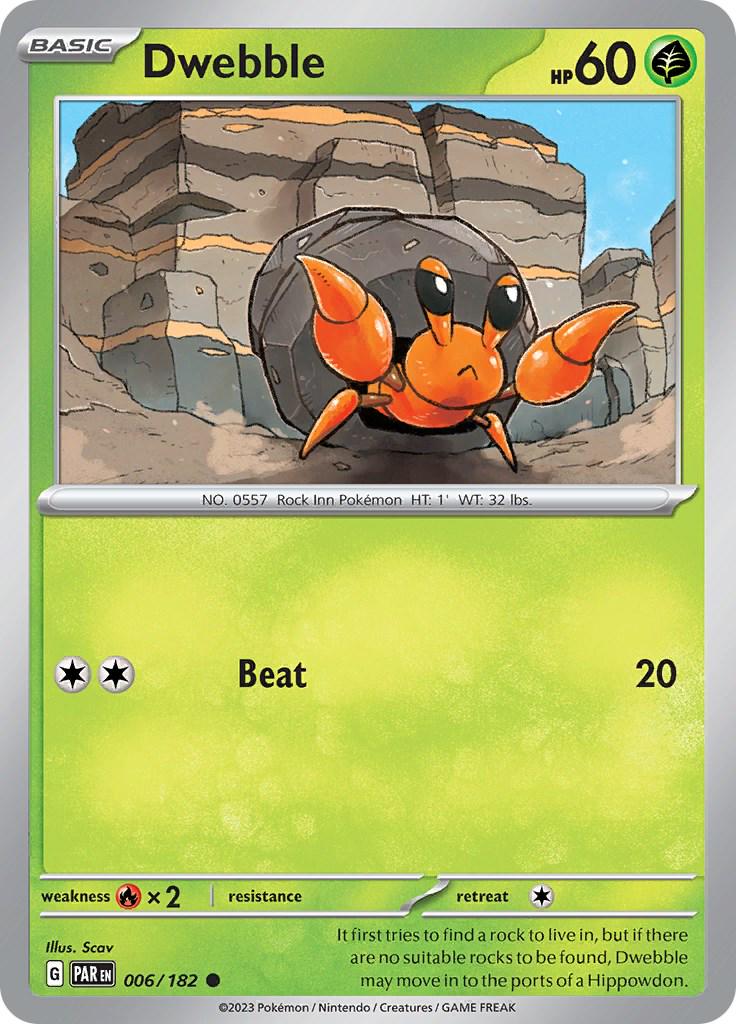 Dwebble #6 Pokemon Paradox Rift