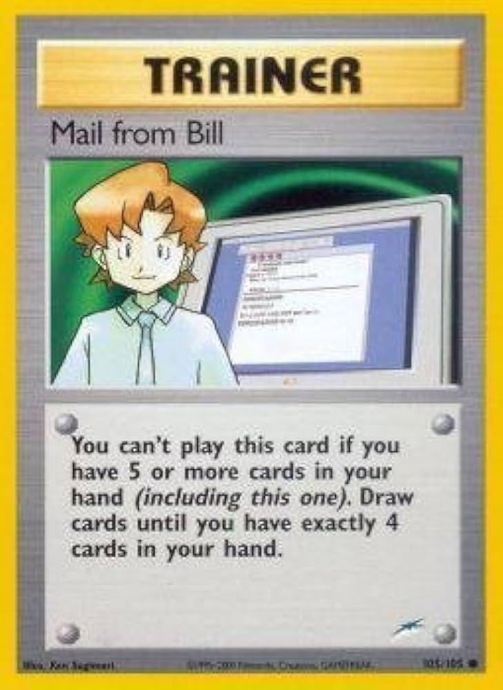 Mail from Bill #105 Pokemon Neo Destiny