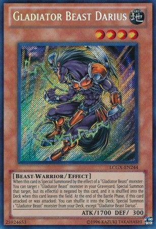 Gladiator Beast Darius LCGX-EN244 YuGiOh Legendary Collection 2: The Duel Academy Years Mega Pack