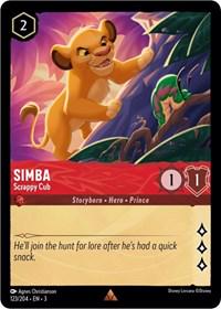 Simba - Scrappy Cub #123 Lorcana Into the Inklands