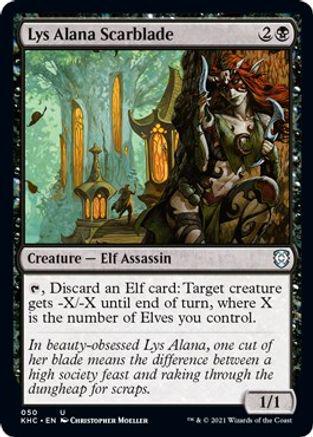 Lys Alana Scarblade Magic Kaldheim Commander