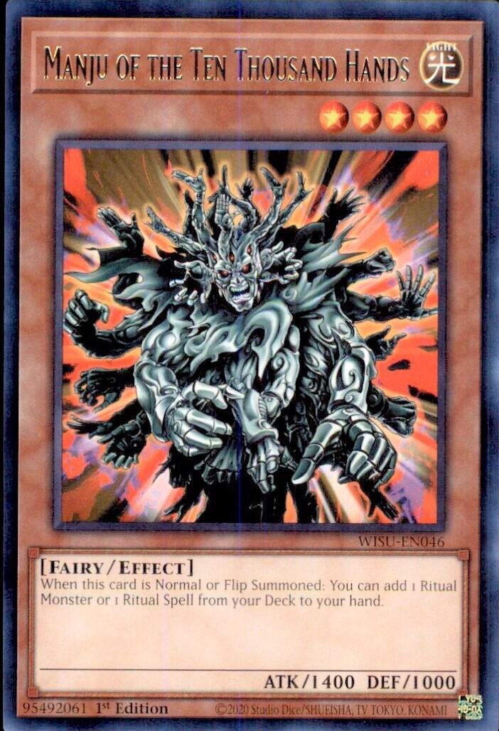 Manju of the Ten Thousand Hands WISU-EN046 YuGiOh Wild Survivors