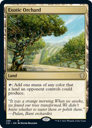 Exotic Orchard Magic Commander 2021