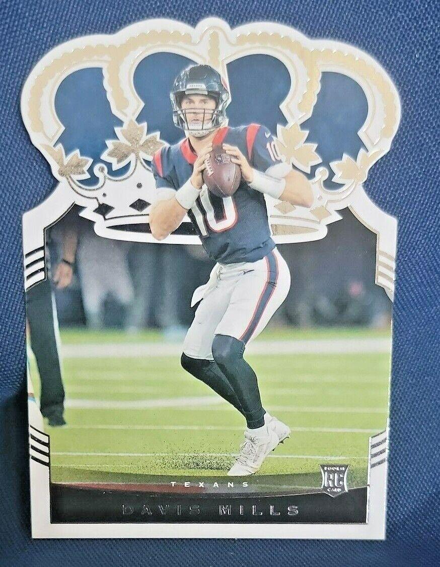 Davis Mills #CR-8 Football Cards 2021 Panini Chronicles Crown Royale