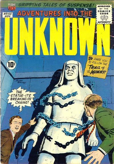 Adventures into the Unknown #102 (1958) Comic Books Adventures into the Unknown