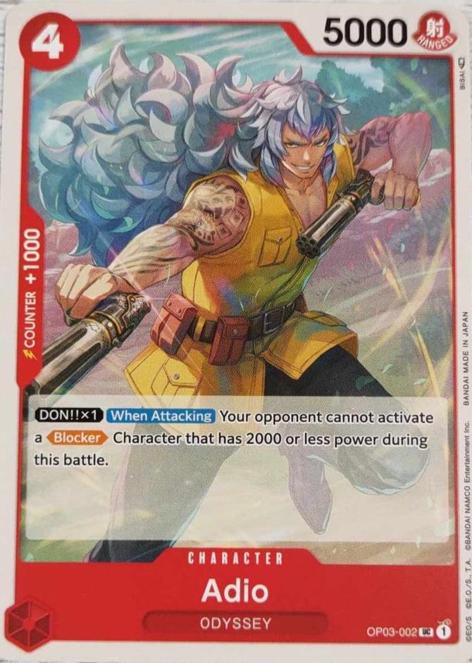 Adio OP03-002 One Piece Pillars of Strength